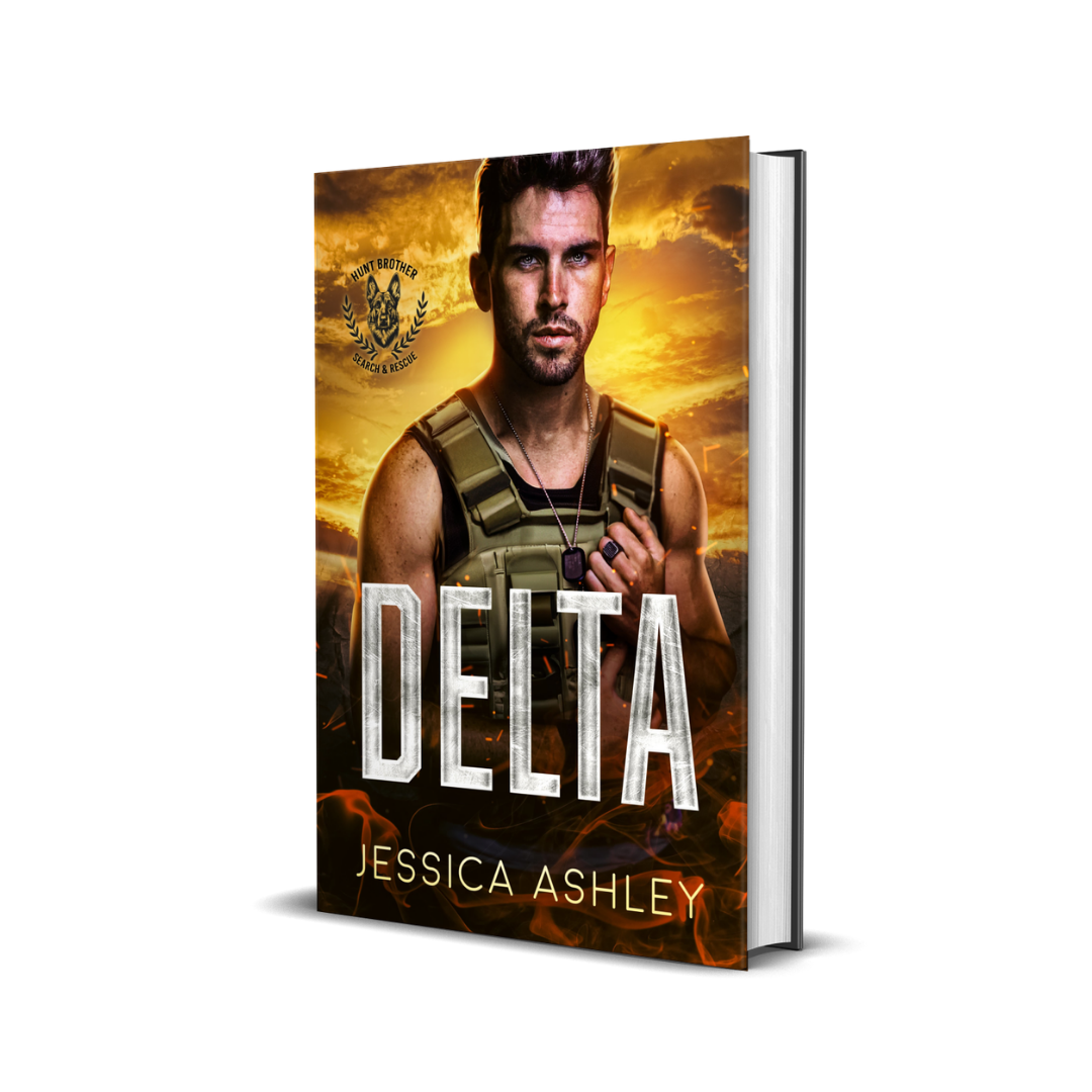 Book cover of 'Delta' by Jessica Ashley with a military-themed design.