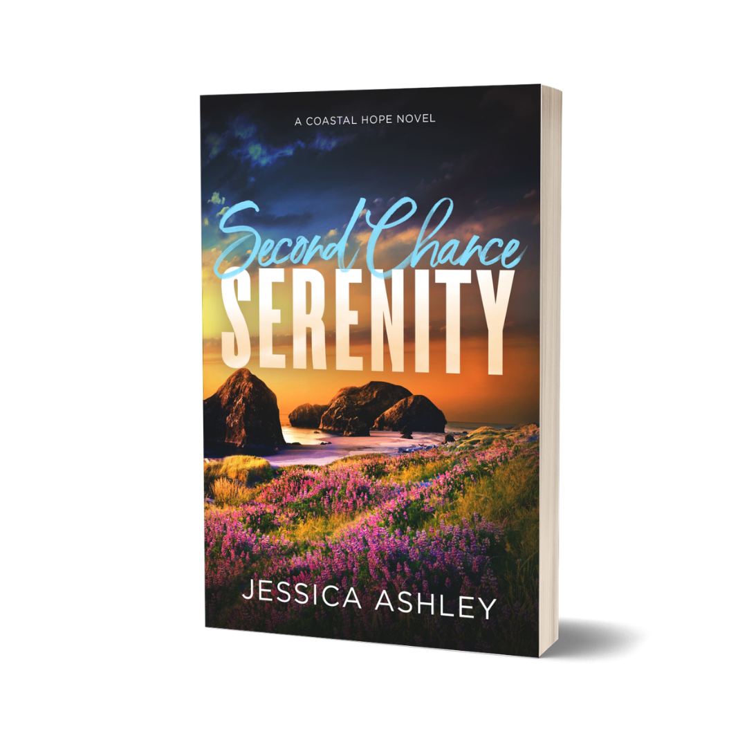 Book cover of 'Second Chance Serenity' by Jessica Ashley with a scenic design.