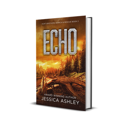 Book titled 'Echo' by Jessica Ashley with a forest scene on the cover