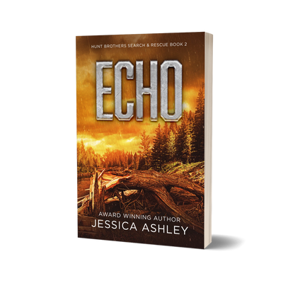 Book cover of 'Echo' by Jessica Ashley with a forest scene on the cover.
