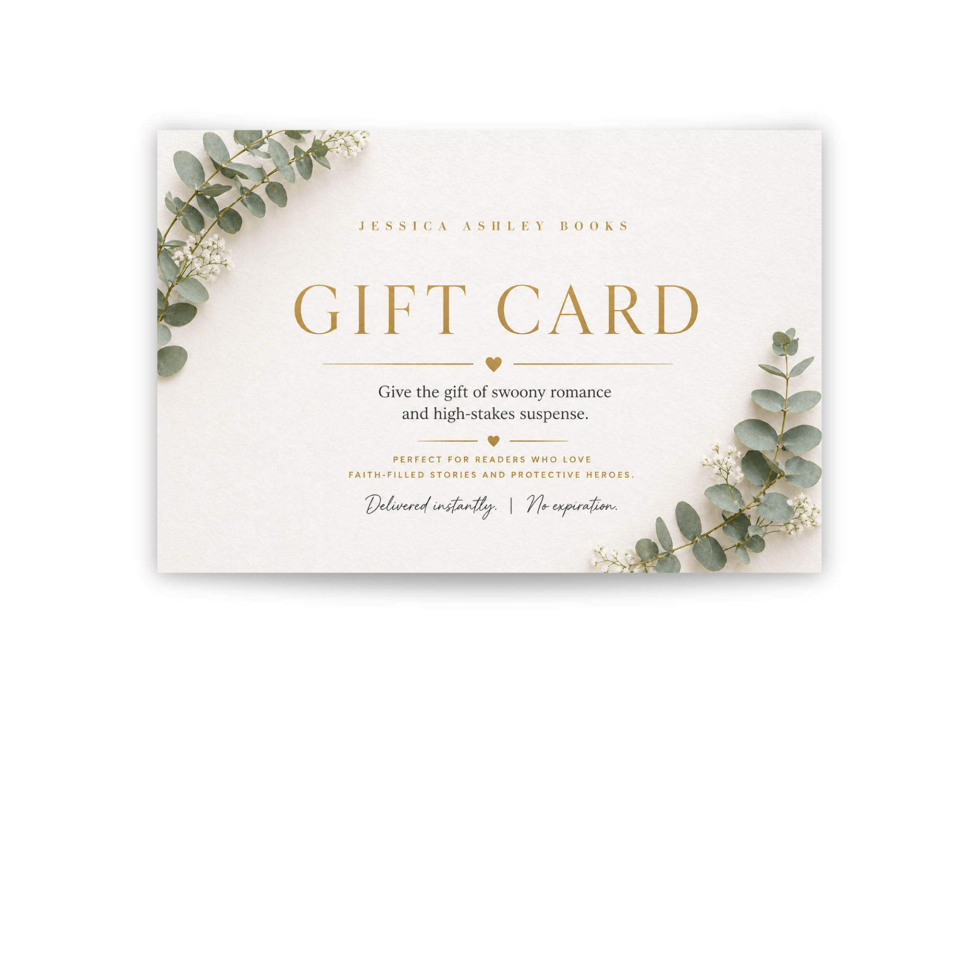 Christian Romantic Suspense by Jessica Ashley Gift Card