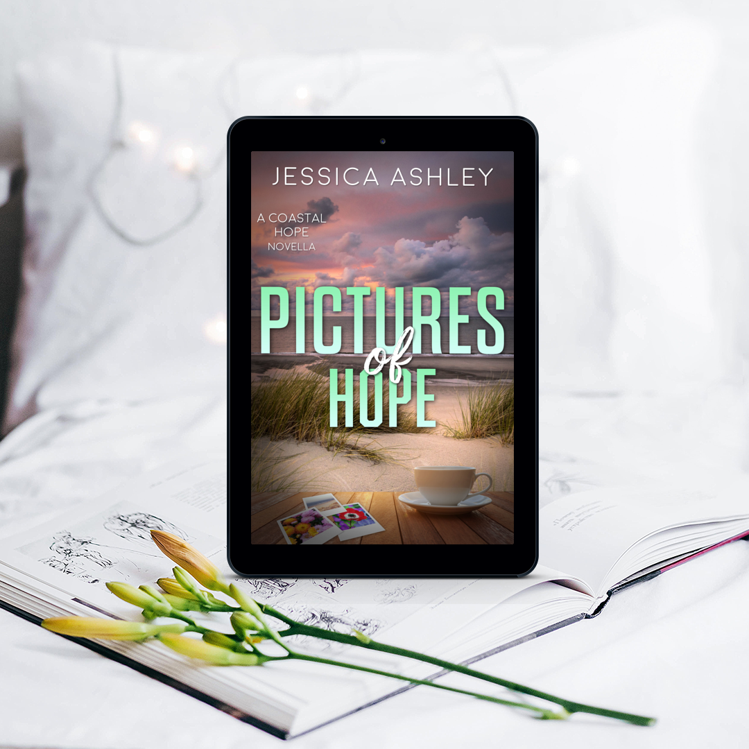 Pictures of Hope Lilly and Alex Coastal Hope Series Novella eBook with yellow flower and white background