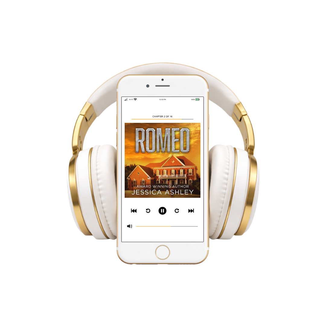 Romeo 3D Alternate Cover Audiobook with Headphones
